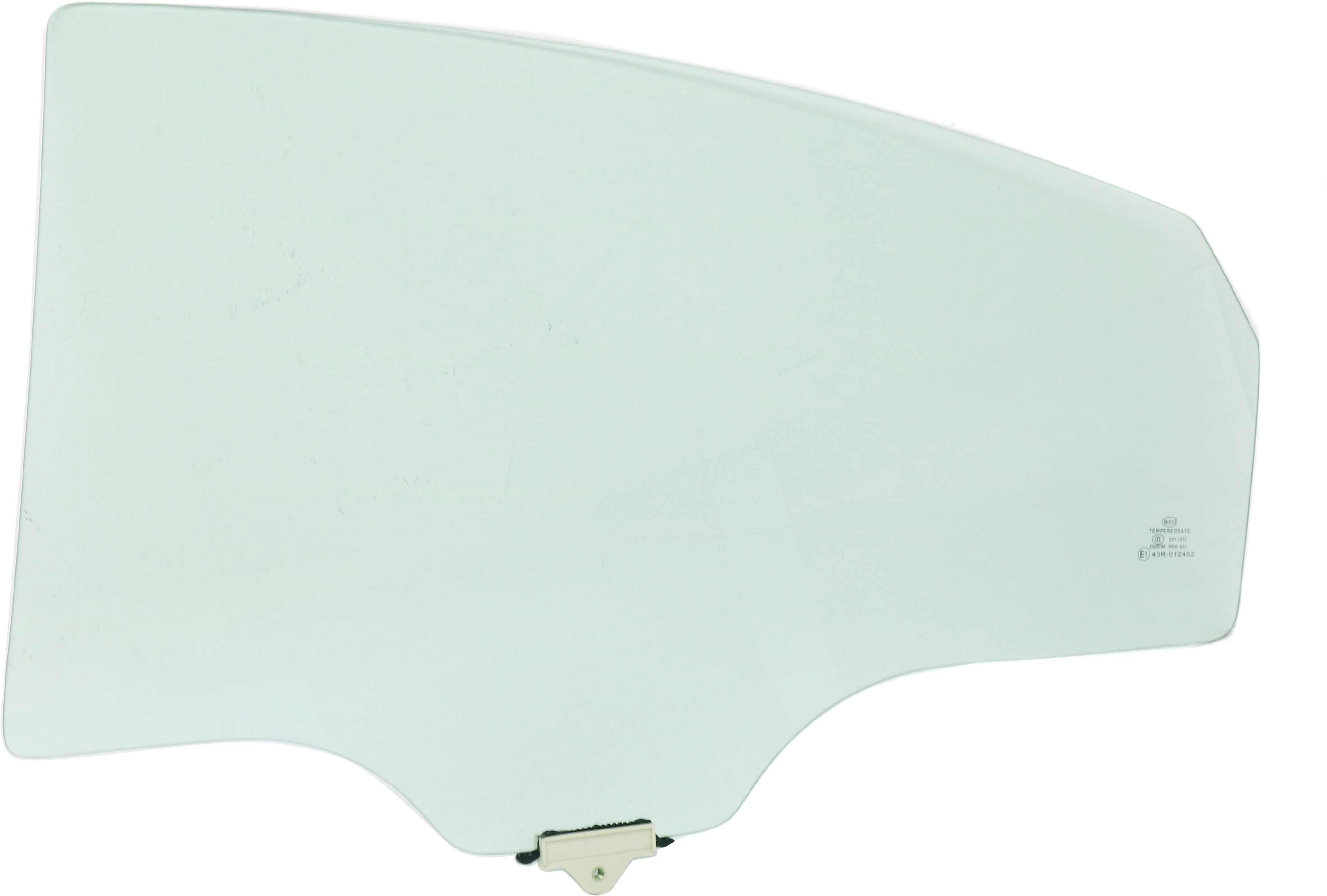 Replacement Rear, Driver Side Door Glass, Green Tint, Replaces