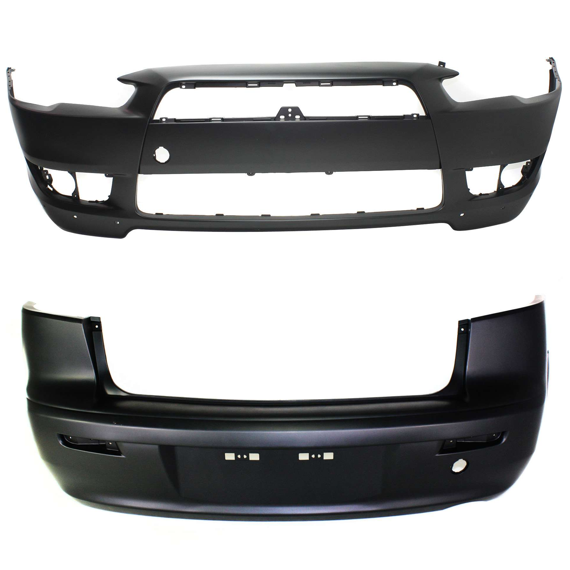 Replacement Bumper Cover Primed, Front & Rear, 1-year unlimited-mileage warranty SET-ARBM010302P