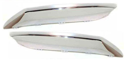 Replacement Bumper Trim Chrome, Front, Driver & Passenger Side, Upper, 1-year unlimited-mileage warranty SET-C016107