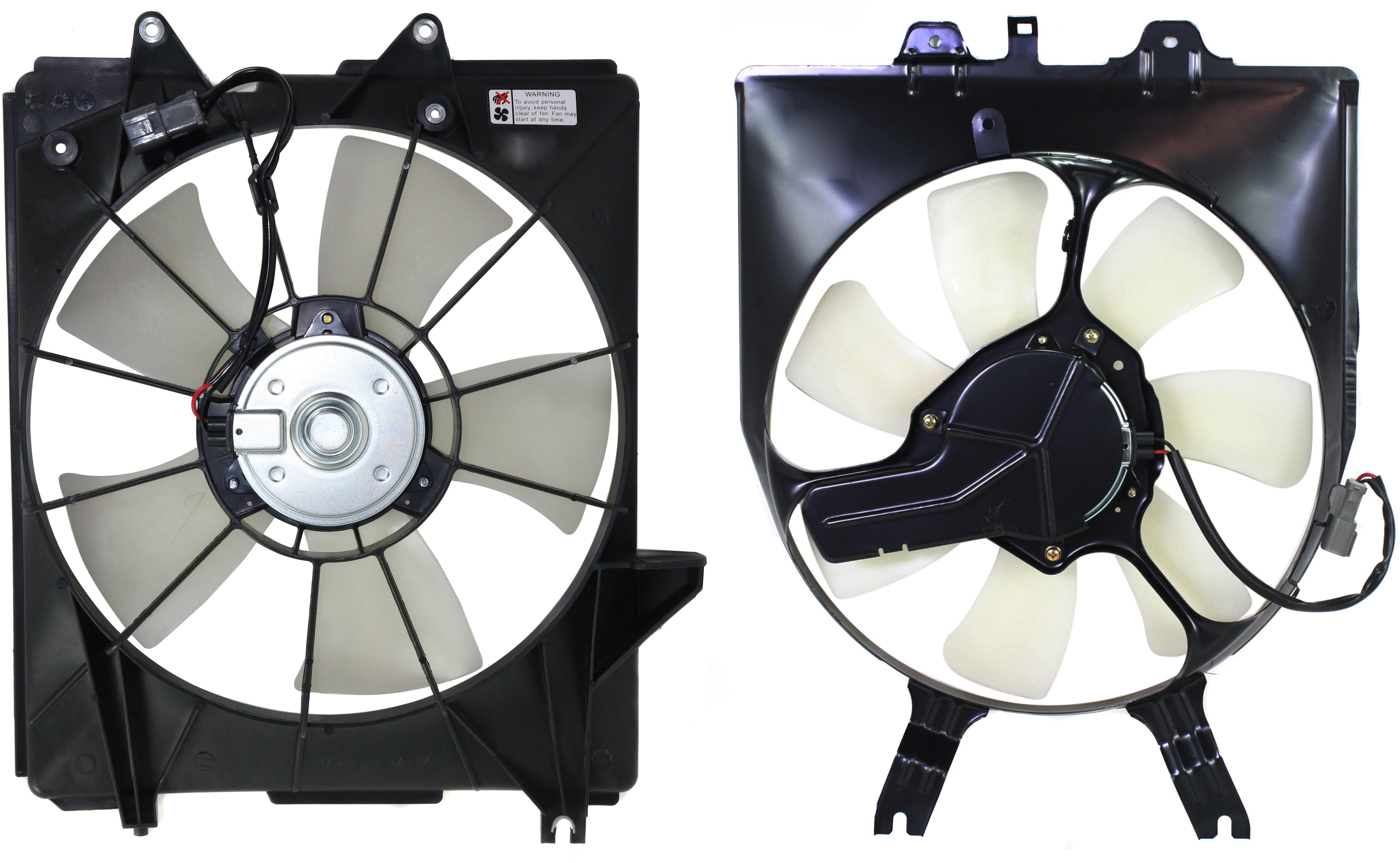 Replacement® 2008 Honda Odyssey - Radiator and A/C Condenser Fan Driver and Passenger Side, 6 Cyl 3.5L, Single fan SET-CF-034