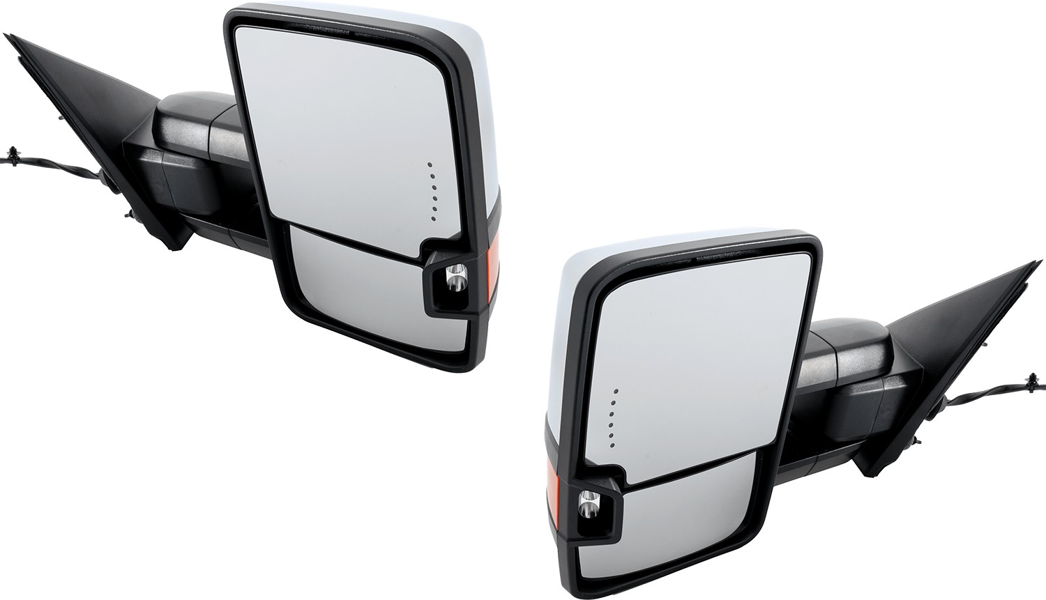 Kool Vue® Driver and Passenger Side Towing Mirror, Power Adjust