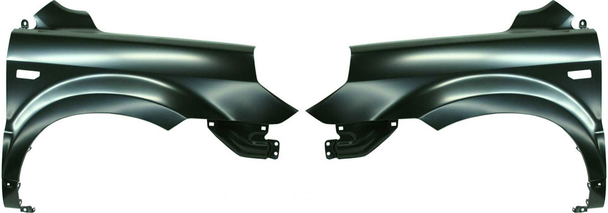 Replacement® Front, Driver and Passenger Side Fenders, With turn signal light hole SET-H220183