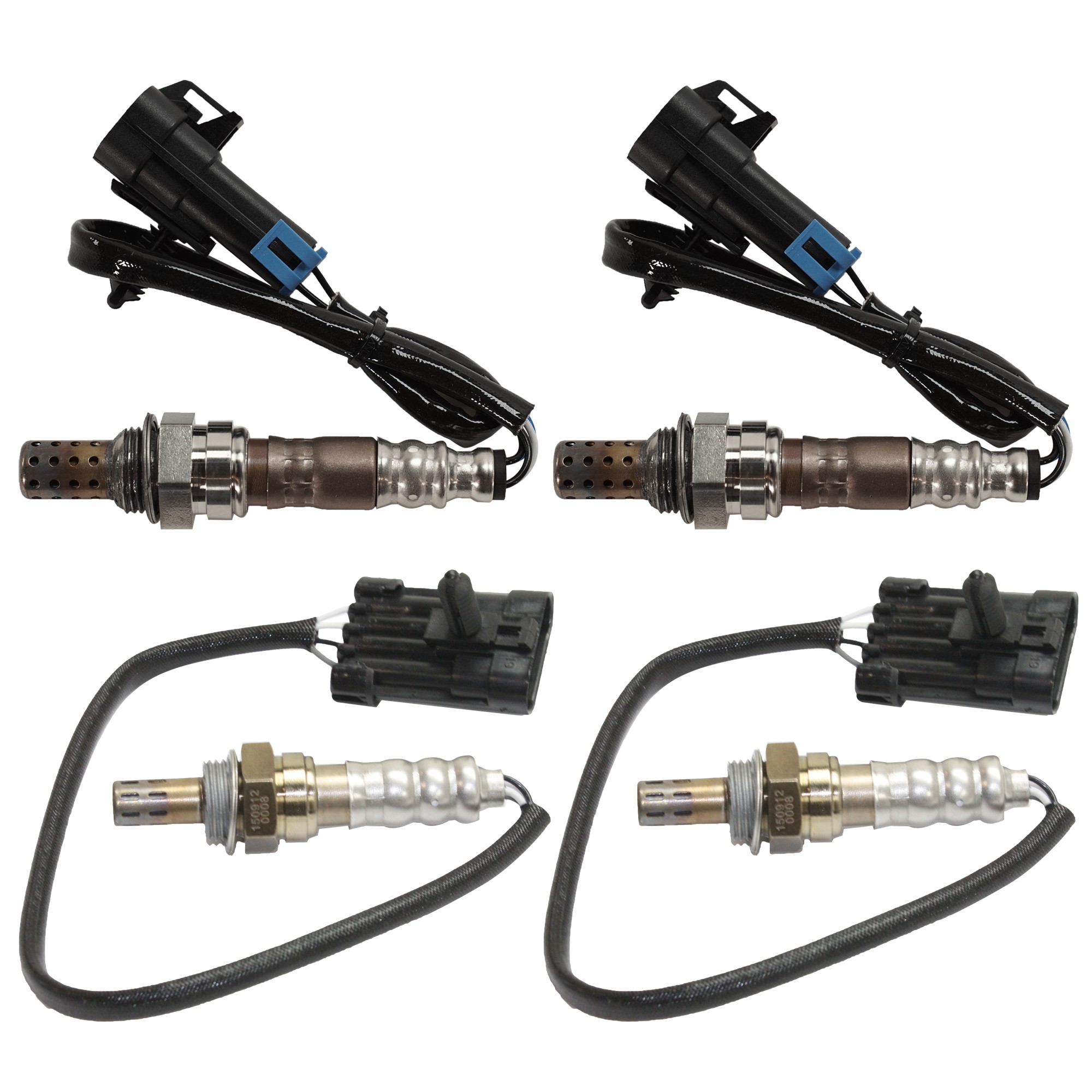 JC Whitney® 2002 GMC Yukon XL 1500 SLT - Before and After Catalytic Converter Oxygen Sensor, Except Canada Built Vehicle, Set of 4, 4-wire, 8 Cyl 5.3L SET-JARBS960917-4