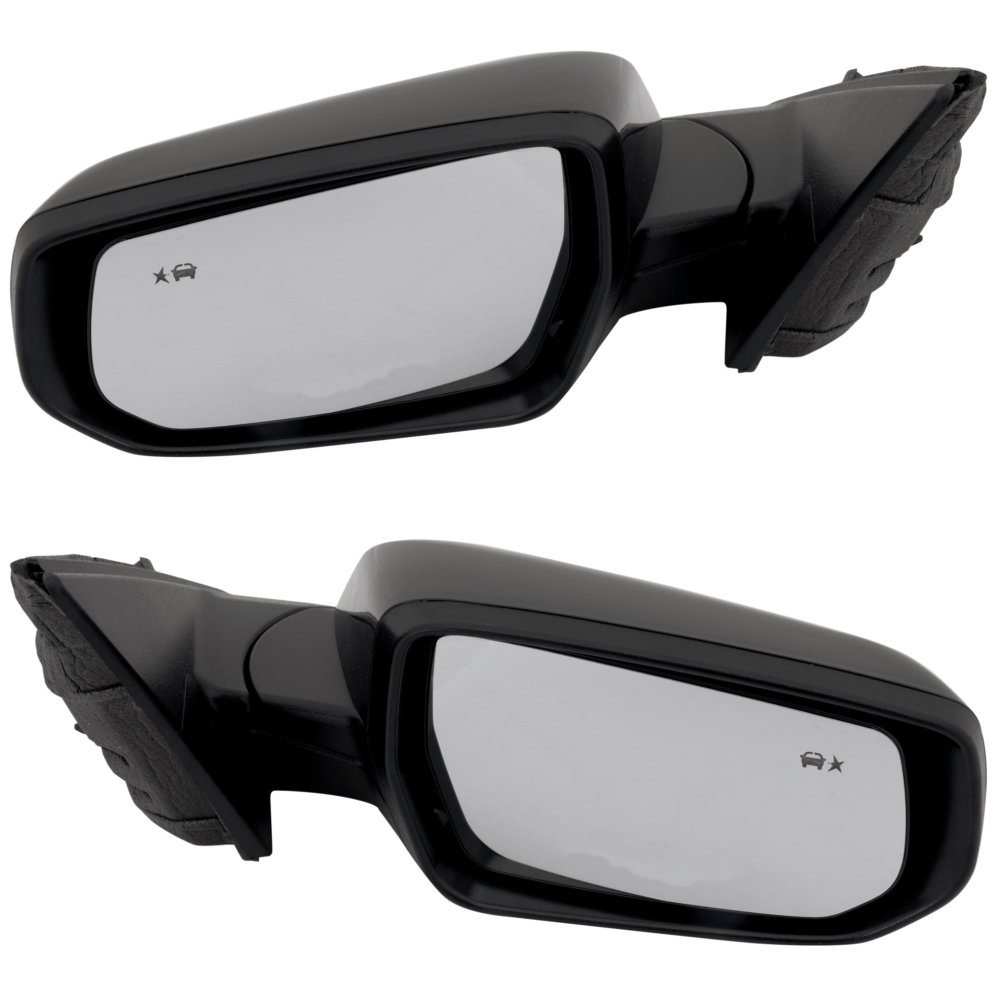 JC Whitney® Driver and Passenger Side Mirrors, Power, Manual