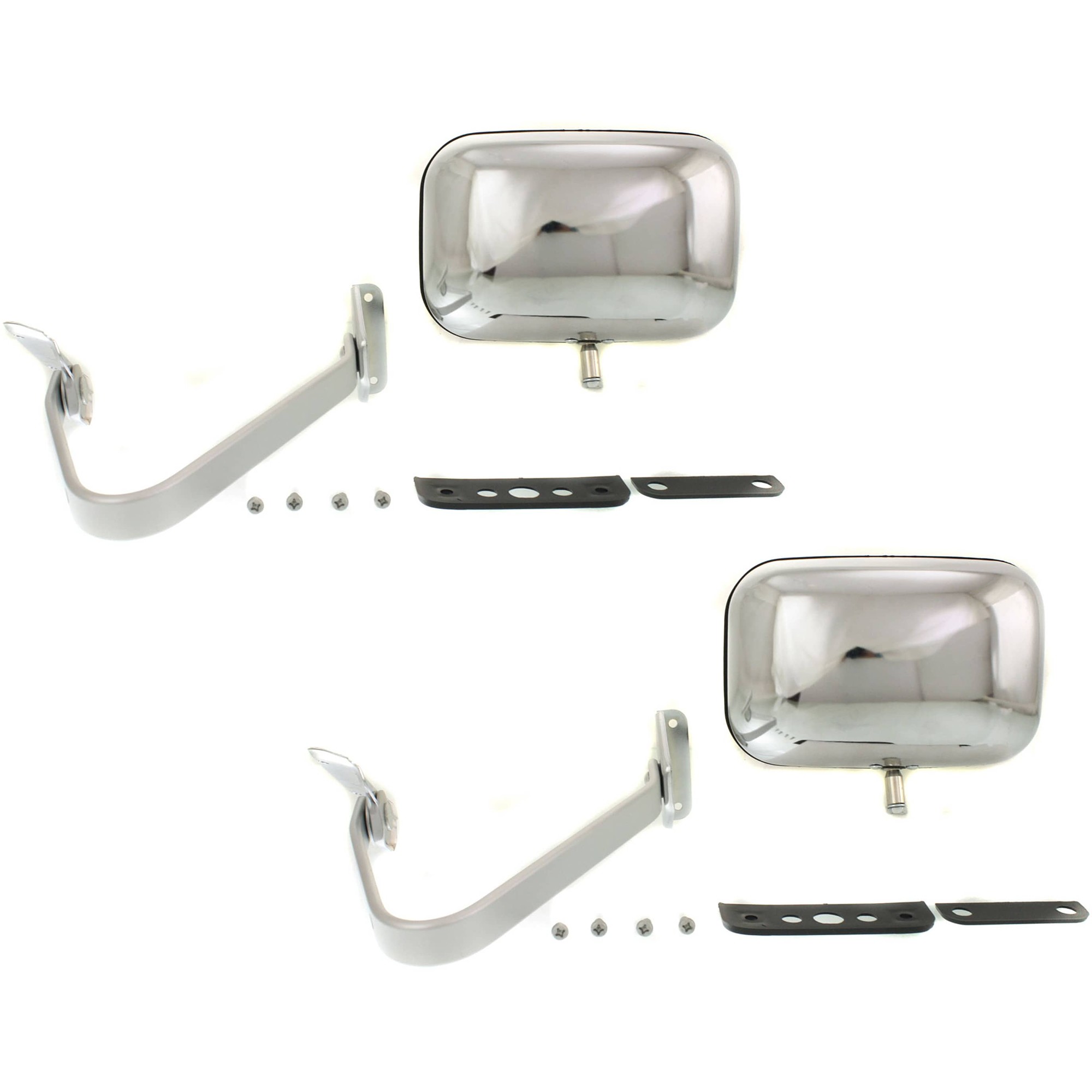 JC Whitney® Driver and Passenger Side Mirror, Power Adjust, Non