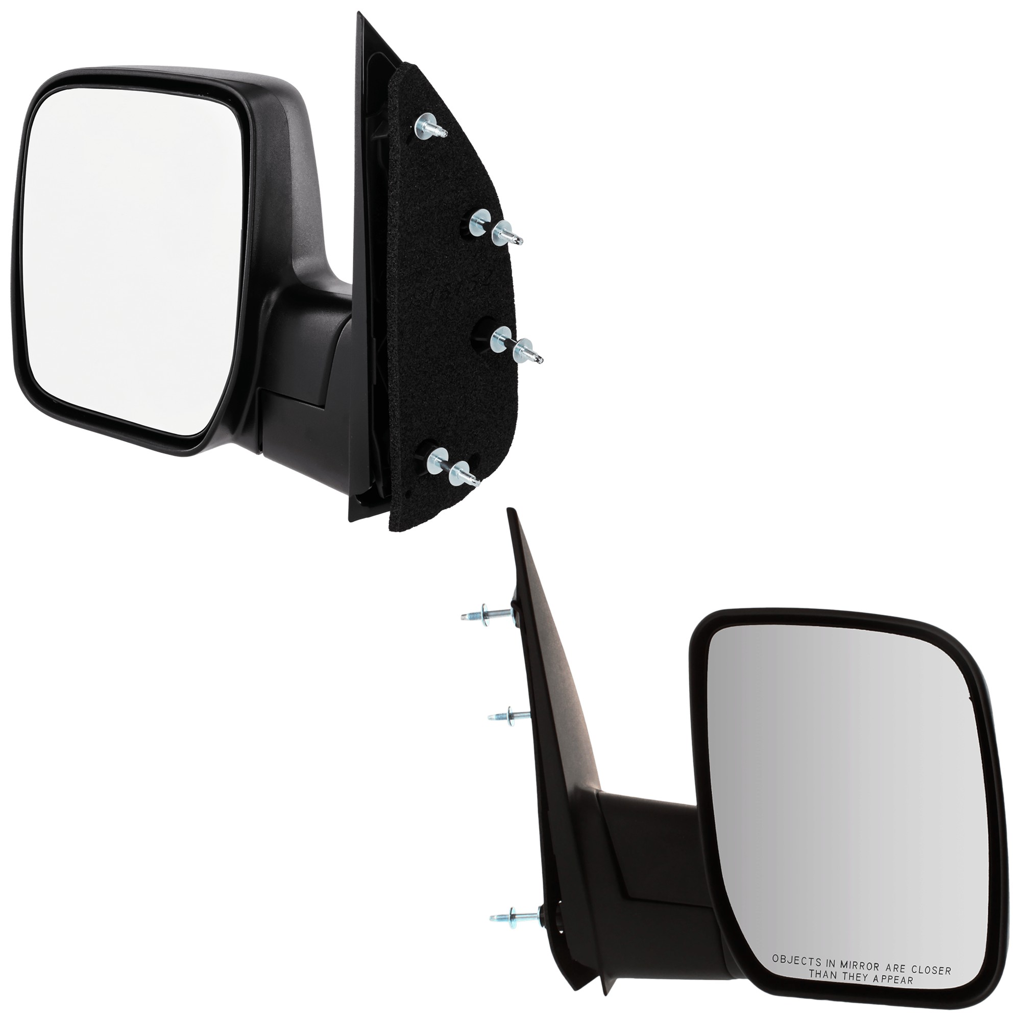 JC Whitney® Driver and Passenger Side Mirror, Manual Adjust