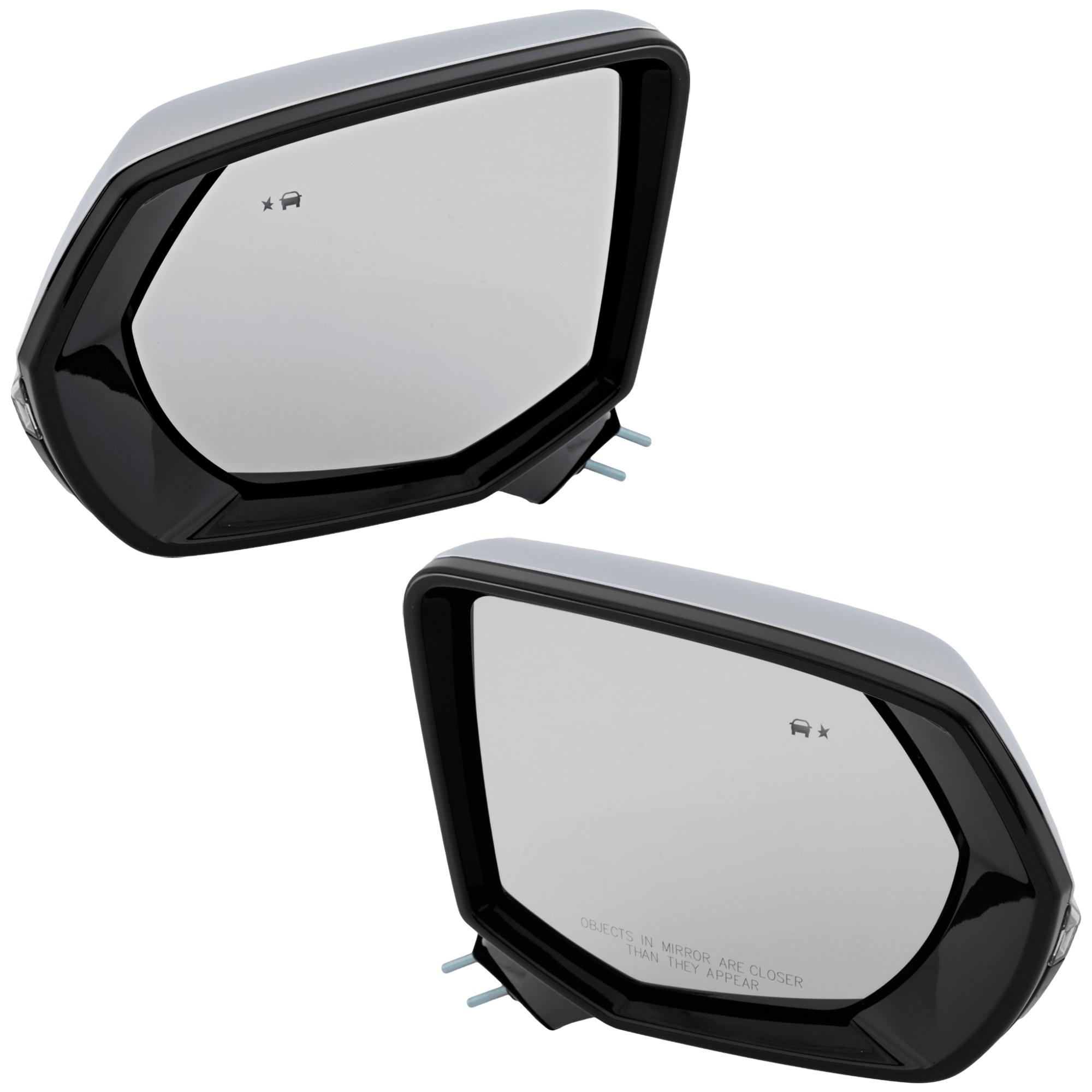JC Whitney Driver and Passenger Side Mirror, Power Adjust, Heated