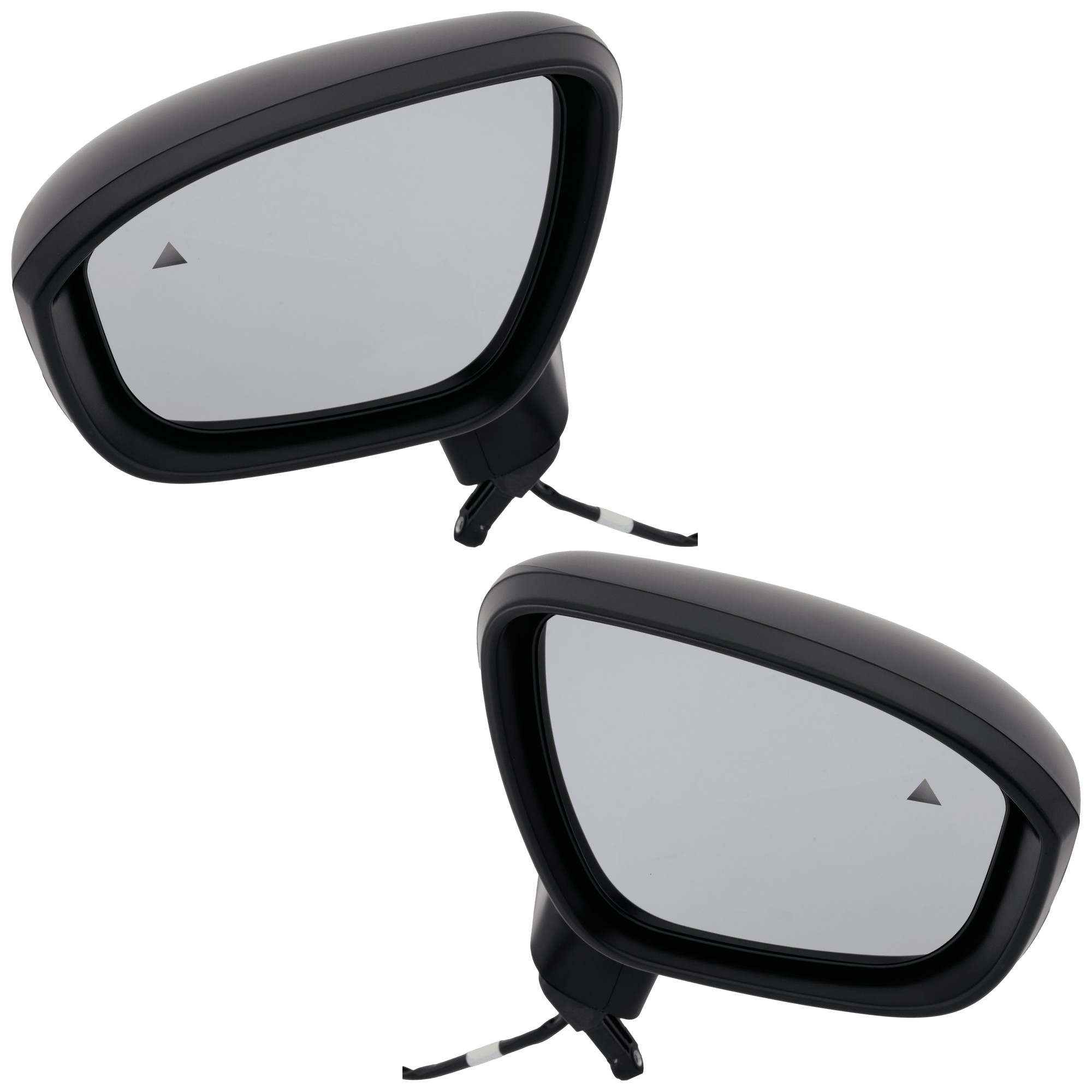 JC Whitney® Driver and Passenger Side Mirror, Power, Non-Heated, Manual Folding, Textured Black, No Signal Light, No Memory, No Puddle Light, No JC Whitney® Driver and Passenger Side Mirror, Power, Non-Heated, Manual Folding, Textured Black, No Signal Light, No Memory, No Puddle Light, No
