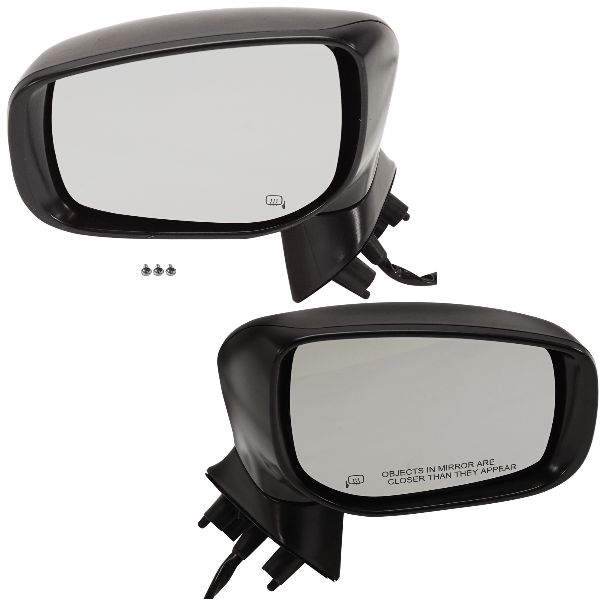 JC Whitney® Driver and Passenger Side Mirrors, Power, Manual
