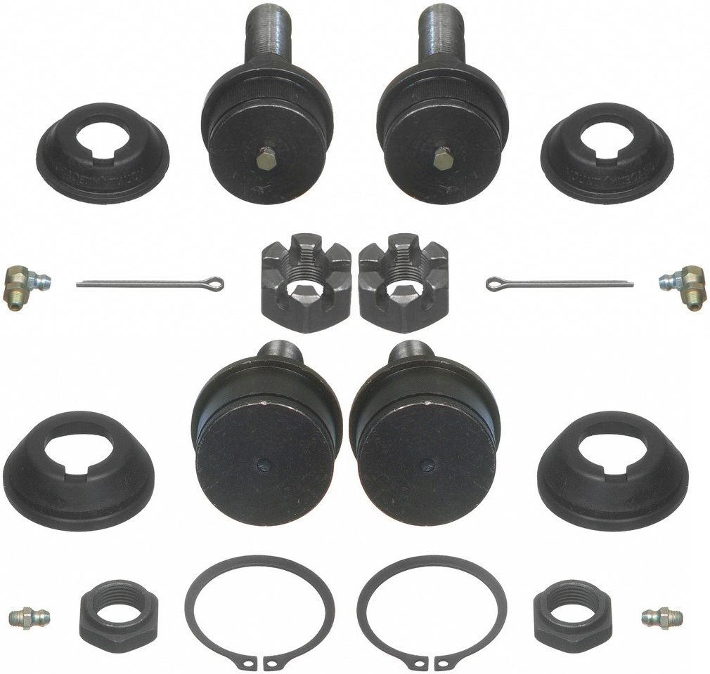 Moog® 1986 Ford F-250 - Front, Driver and Passenger Side, Upper and Lower Ball Joint, 4WD, With 4600 lb. Axle, Problem Solver Series