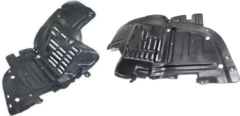 Replacement Fender Liner, Front, Driver & Passenger Side, Front Section, 1-year unlimited-mileage warranty SET-N222129