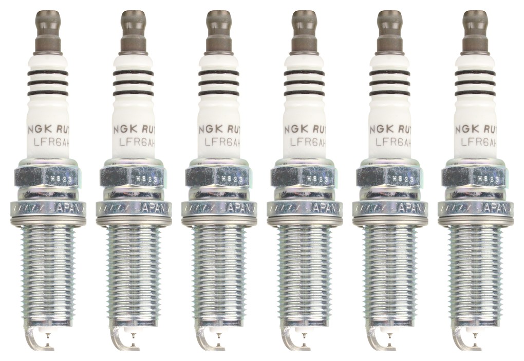 NGK® SET-NG94122-6 Spark Plug, Set of 6, Ruthenium HX Series