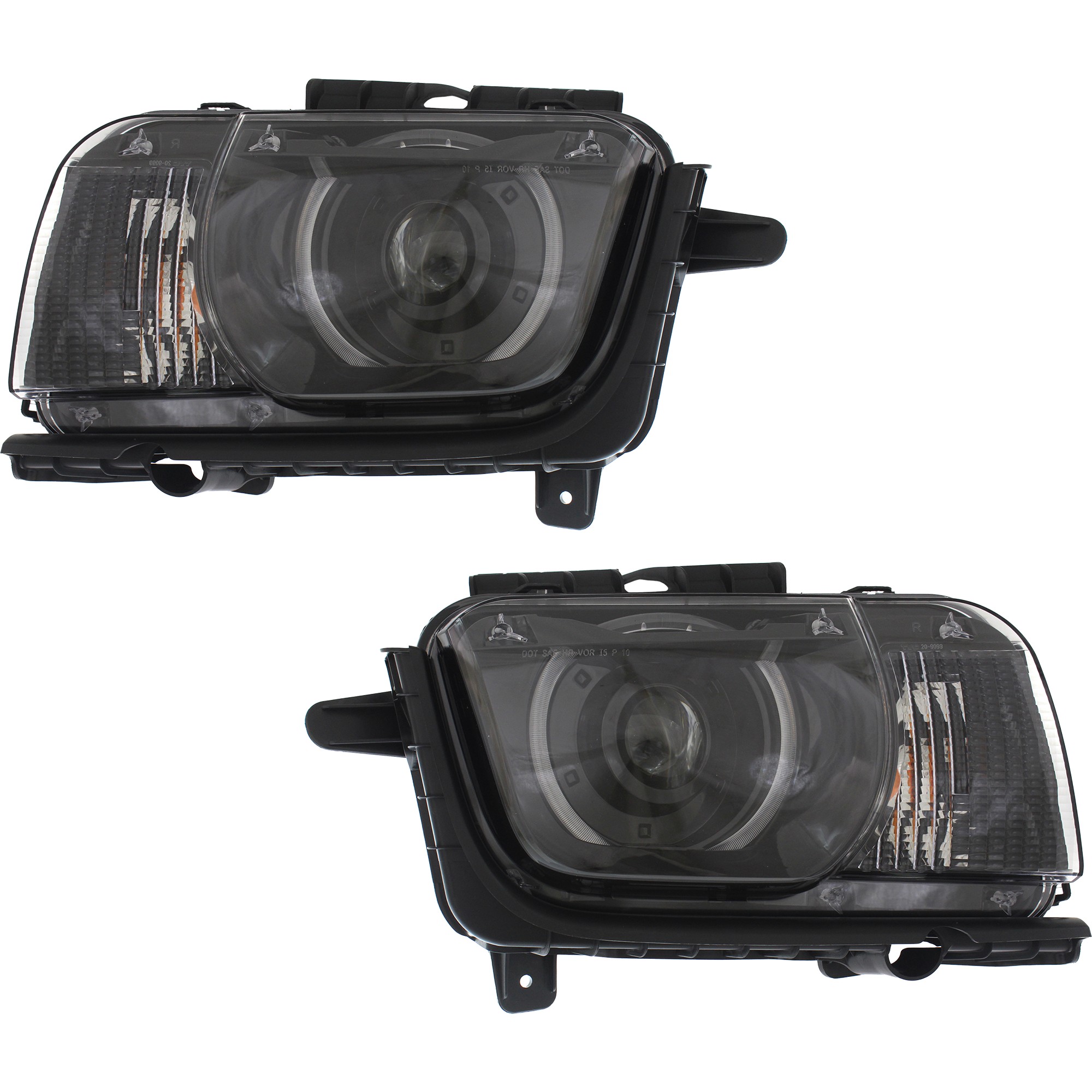 Replacement® Driver and Passenger Side Headlights, with Replacement® Driver and Passenger Side Headlights, with