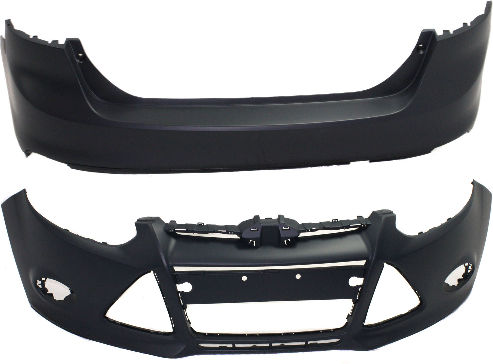Replacement Bumper Cover Primed, Front & Rear, 1-year unlimited-mileage warranty SET-REPF760135P-2