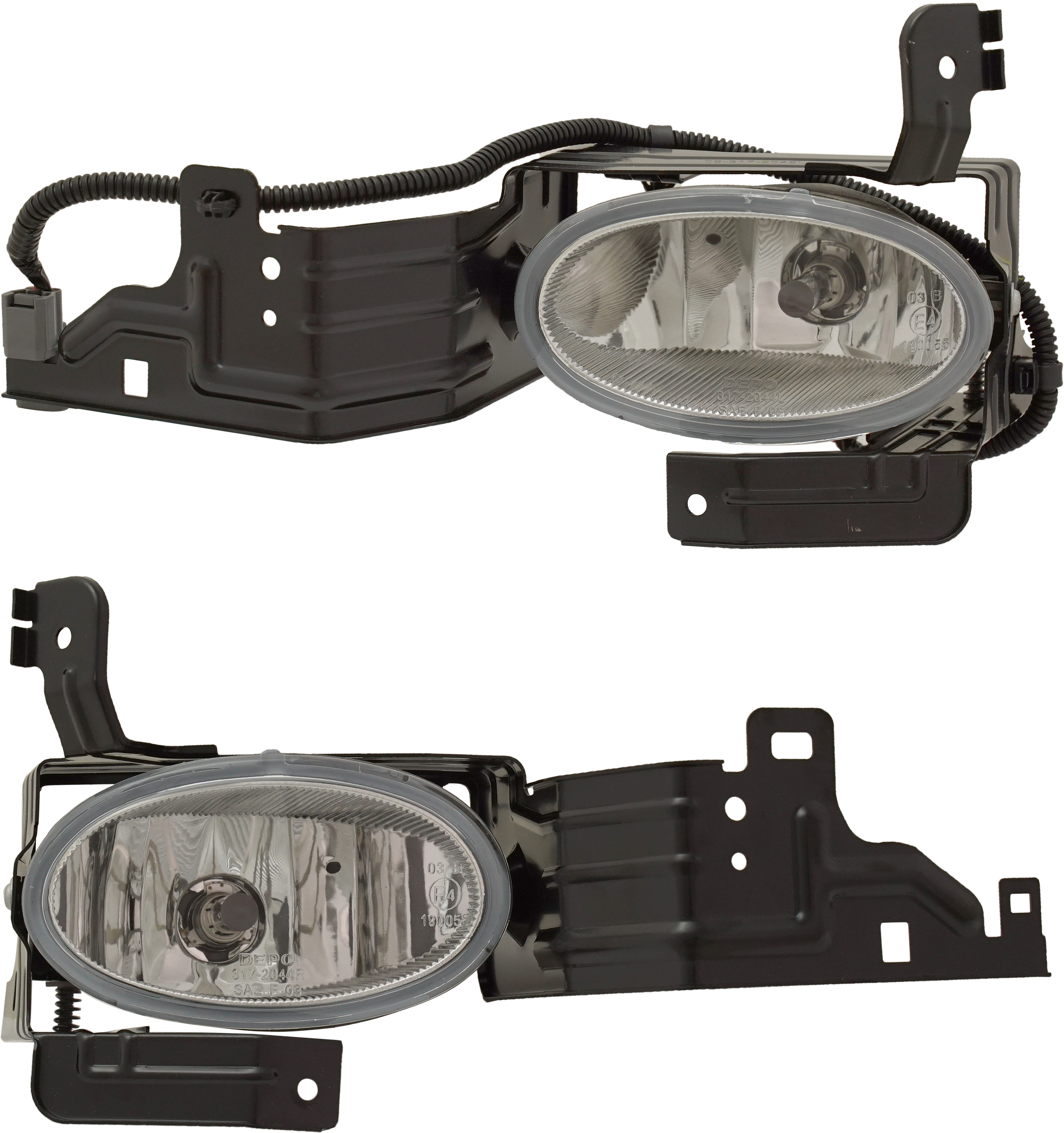 Replacement Fog Light OE Comparable Finish, Front, Driver & Passenger Side, 1-year unlimited-mileage warranty SET-REPH107579