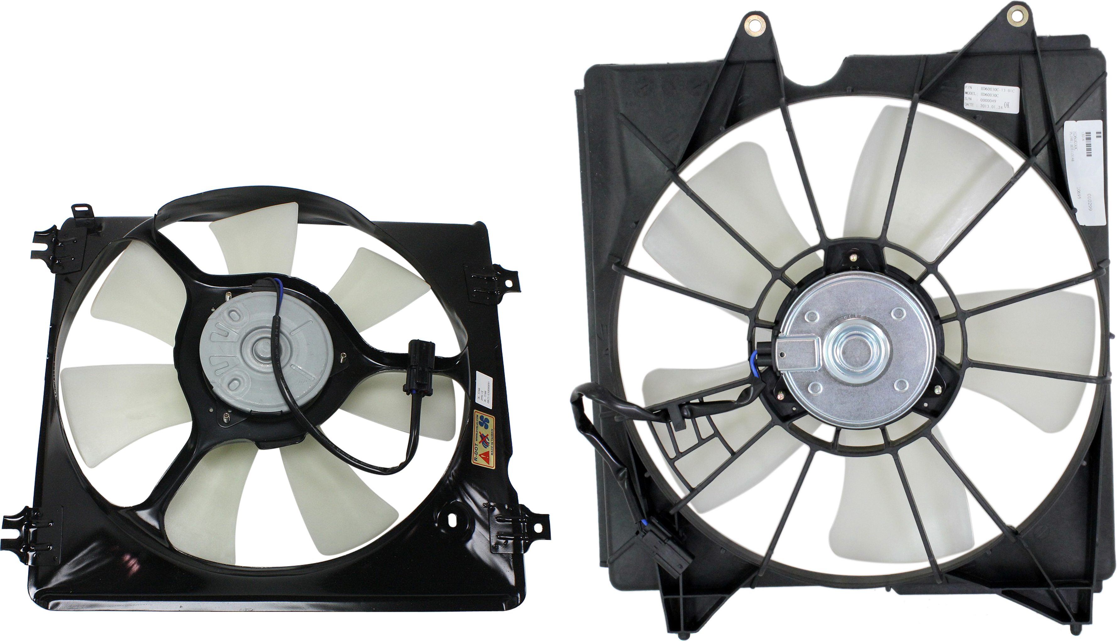 Replacement Radiator and A/C Condenser Fan - Driver and Passenger