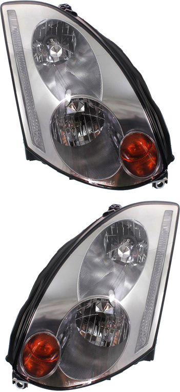 Replacement® 2003 Infiniti G35 - Driver and Passenger Side HID/Xenon Headlight, Without bulb(s), Coupe, OE Replacement SET-REPI100155