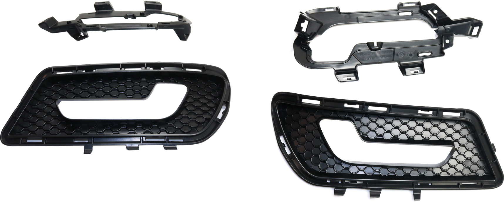 Replacement® 2011 Mercedes Benz E350 4Matic 6 Cyl 3.5L - Front, Driver and Passenger Side Fog Light Trim, For Models With Driving Lights, Light and AMG Styling Packages, Primed SET-REPM108033