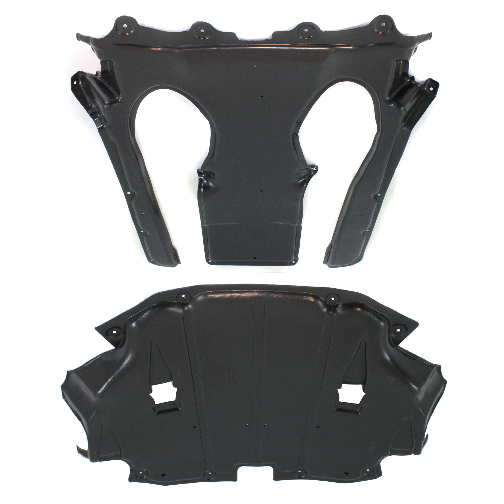 Replacement® 2012 Mercedes Benz S550 - Center and Rear Engine Splash Shield, Rear Wheel Drive SET-REPM310159