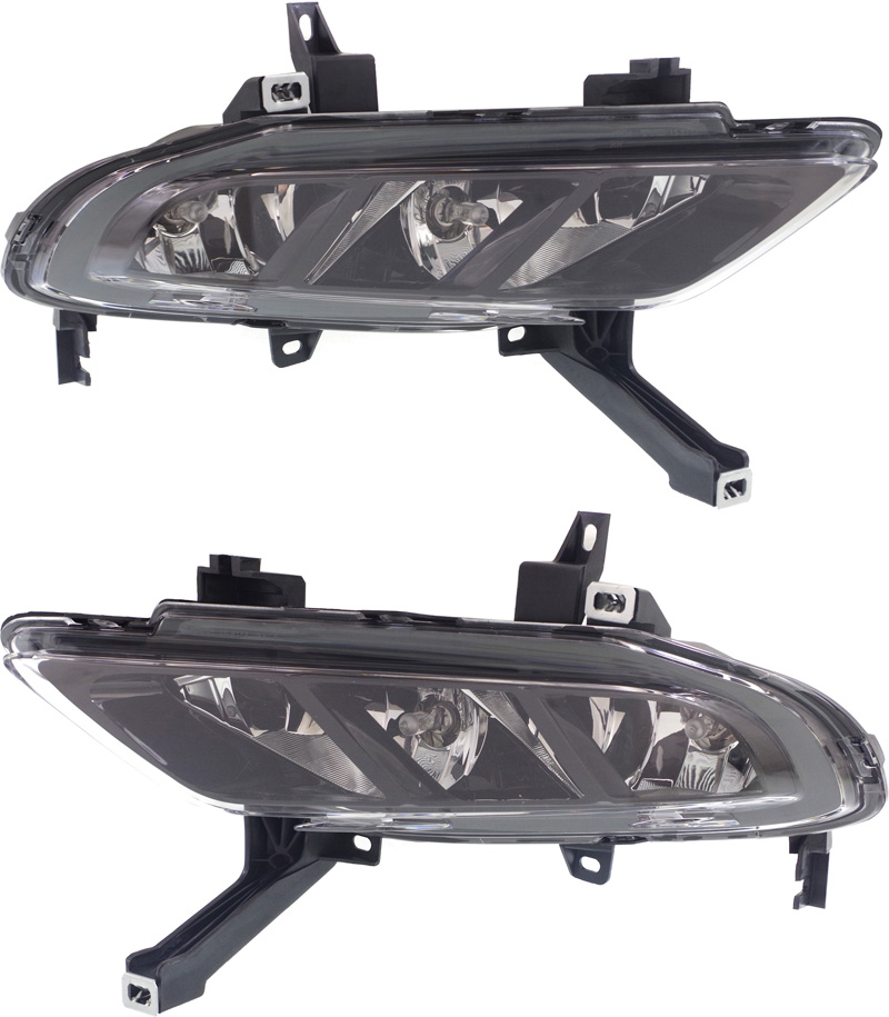 Replacement Fog Light OE Comparable Finish, Front, Driver & Passenger Side, 1-year unlimited-mileage warranty SET-REPN107515