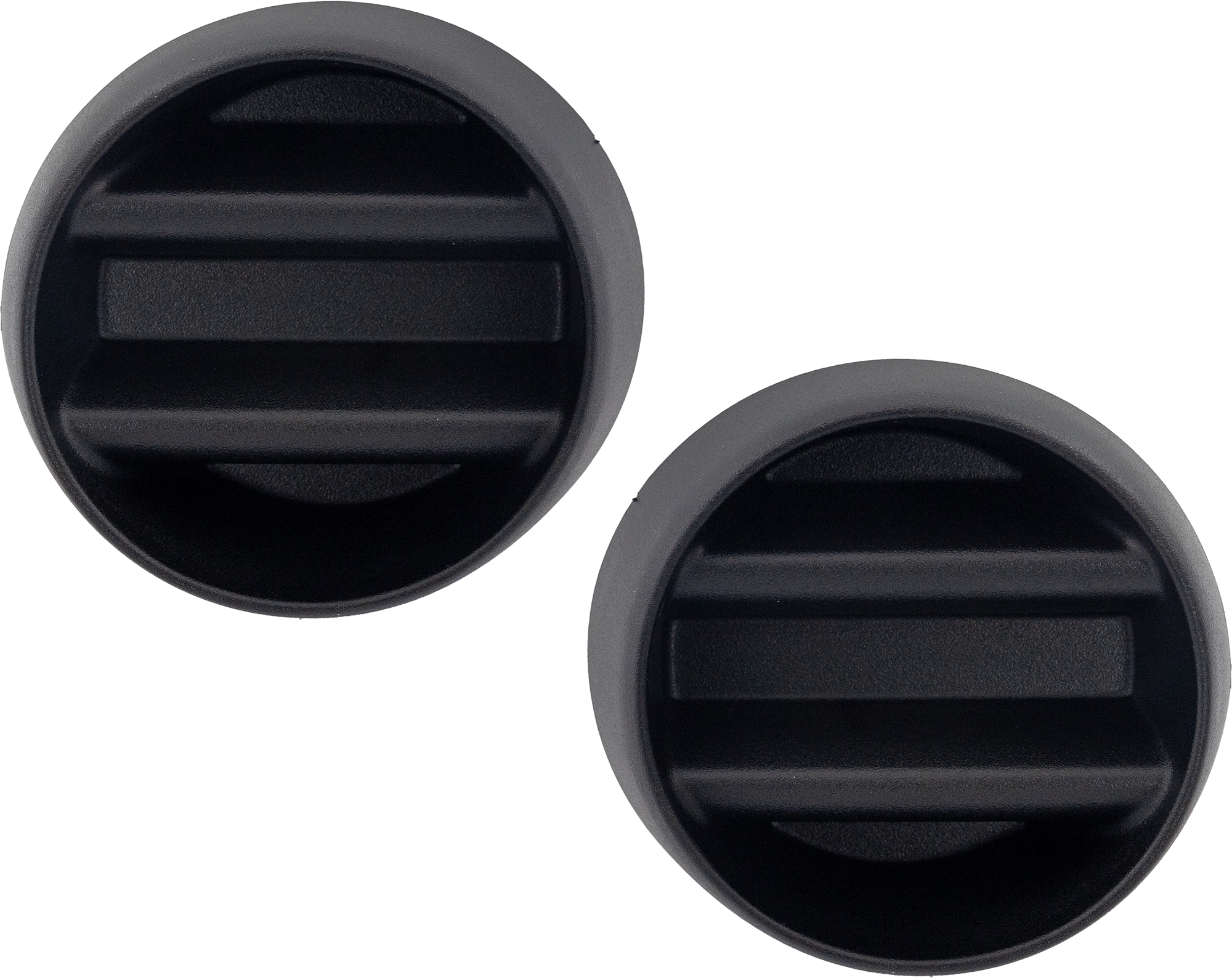 Replacement Fog Light Cover Textured Black, Front, Driver & Passenger Side, 1-year unlimited-mileage warranty SET-RJ10770003