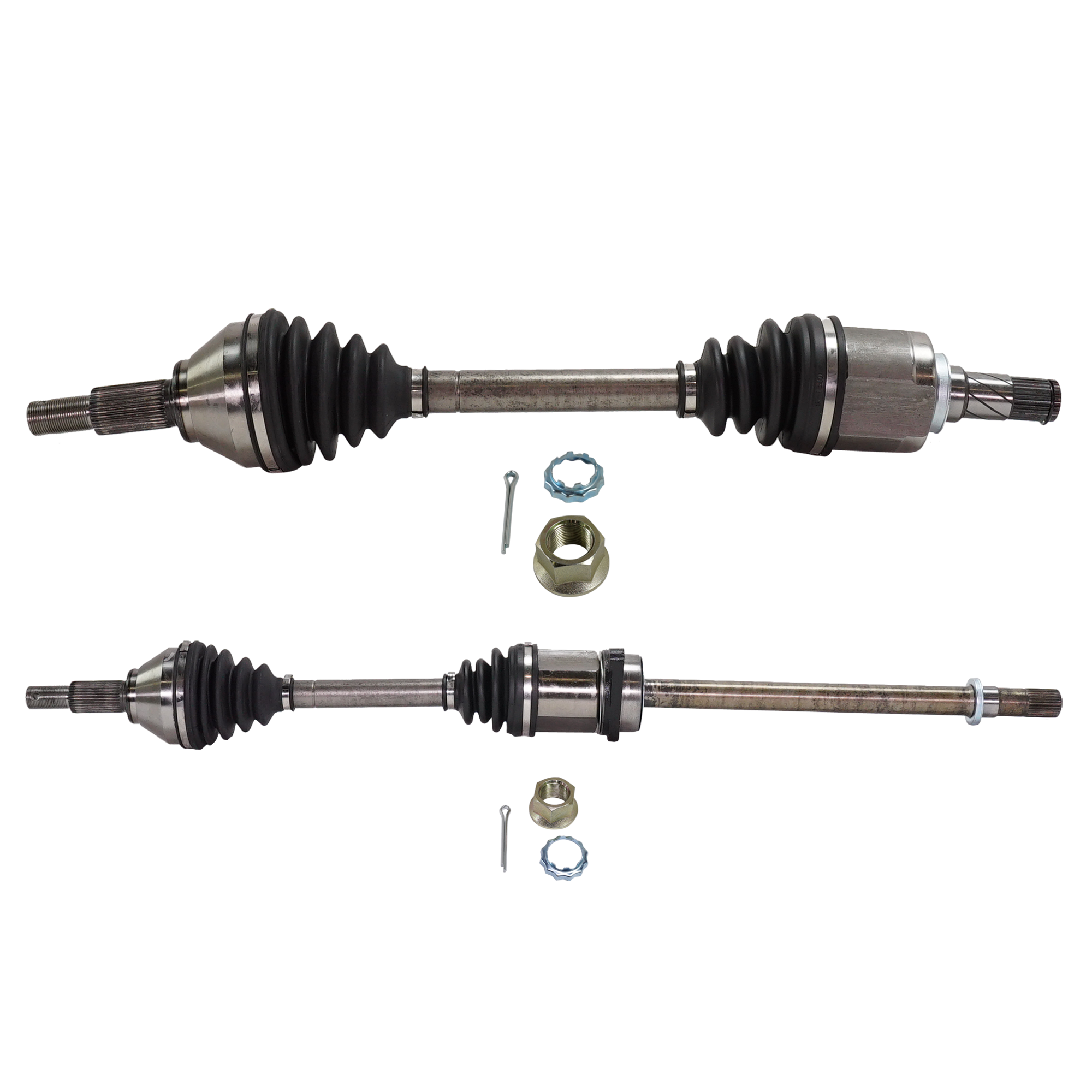JC Whitney Axle Assembly, Front, Driver & Passenger Side, 1-year unlimited-mileage warranty SET-RN28160017