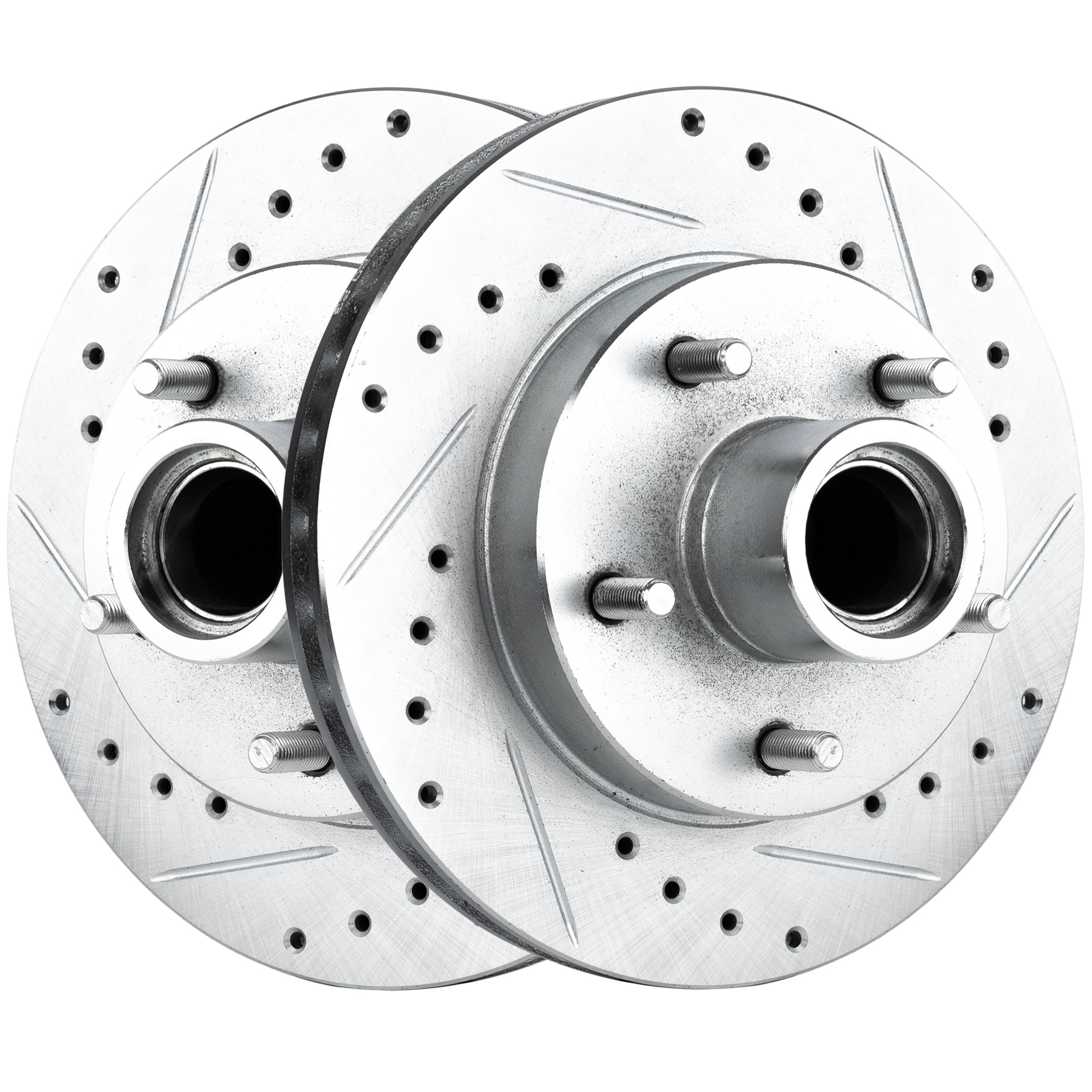 SureStop® Front Brake Disc, 2-Wheel Set, Cross-drilled and