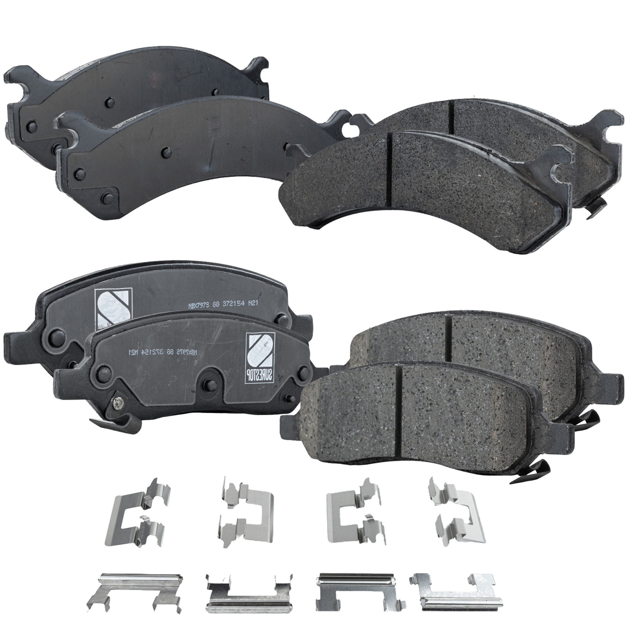 SureStop Brake Pad Set Pro-Line Series, Front & Rear, 3-year or 36,000-mile limited warranty SET-STPSSCP784-4