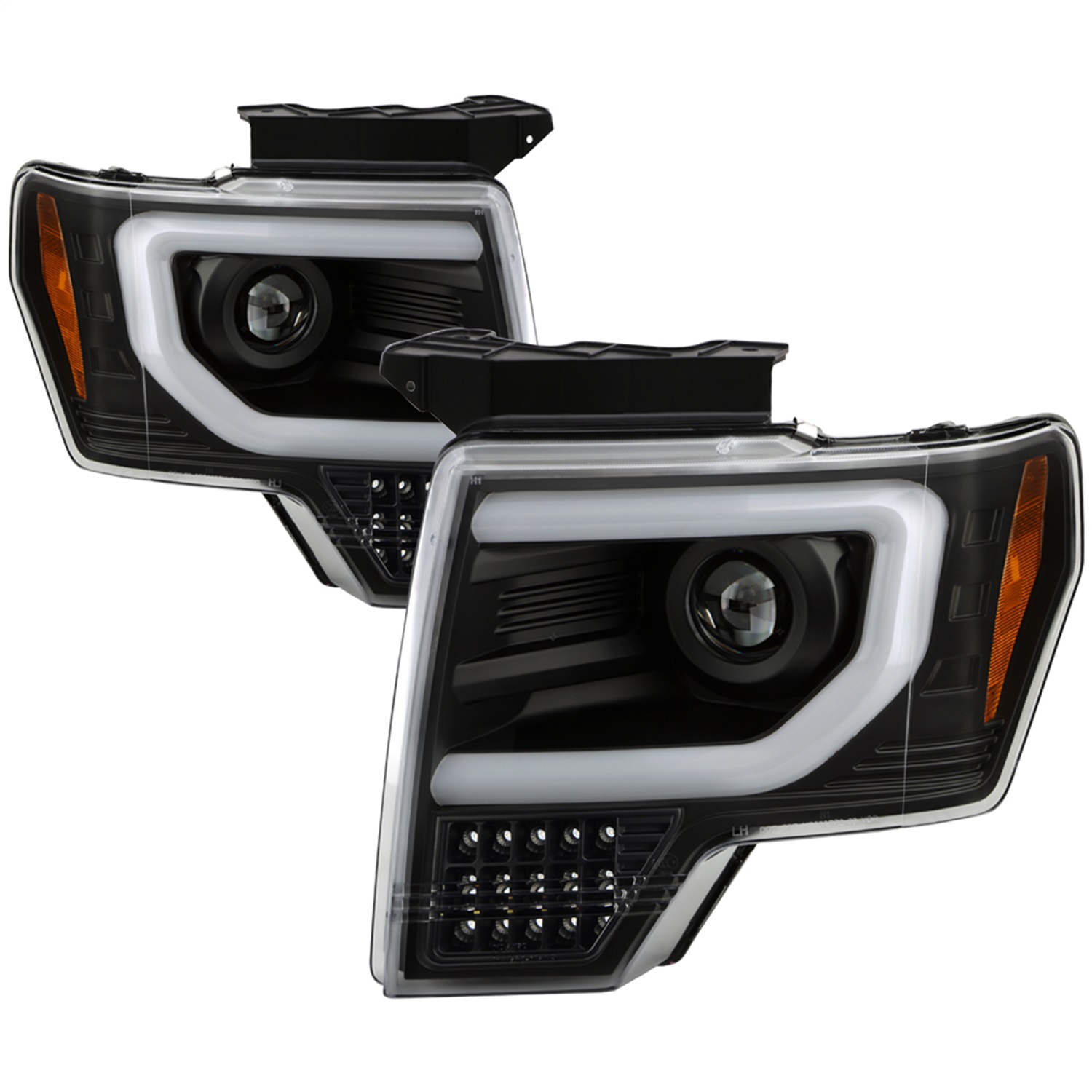 Spyder Headlight Clear Lens, Black Interior Apex Series, Driver & Passenger Side, 2-year limited warranty 5087560