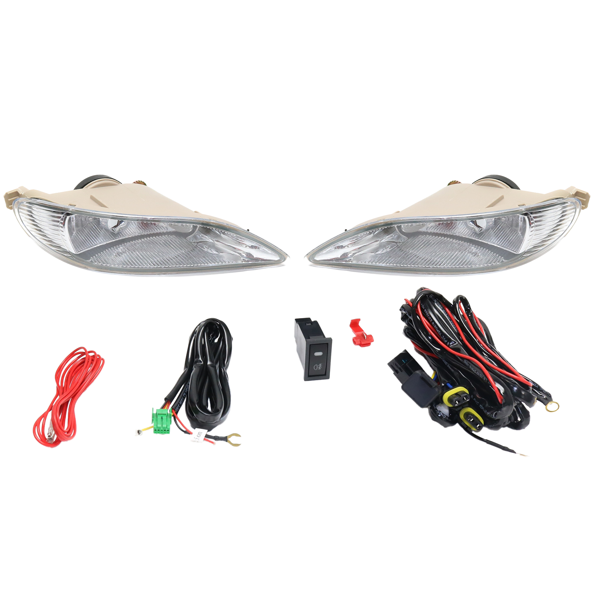JC Whitney Fog Light OE Comparable Finish, Front, Driver & Passenger Side, 1-year unlimited-mileage warranty STYTY0208FL1