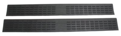 Ventshade® 88407 Door Sill Protector - Black, ABS Plastic, Universal, Set of 2