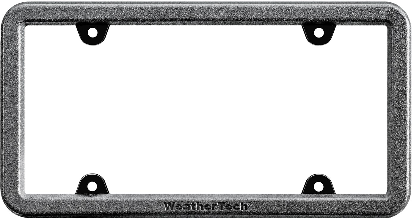 Weathertech® 8ALPBF1 License Plate Frame Black Textured, Polycarbonate,  Universal, Sold individually