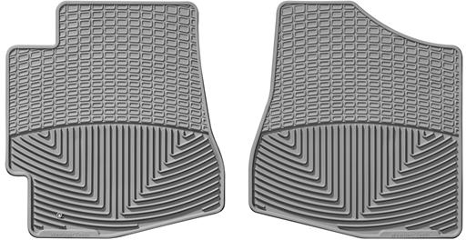 Weathertech Floor Mats Made of Rubberized Thermoplastic Elastomer Gray Flat Mat All-weather Series, Front Row, W29GR