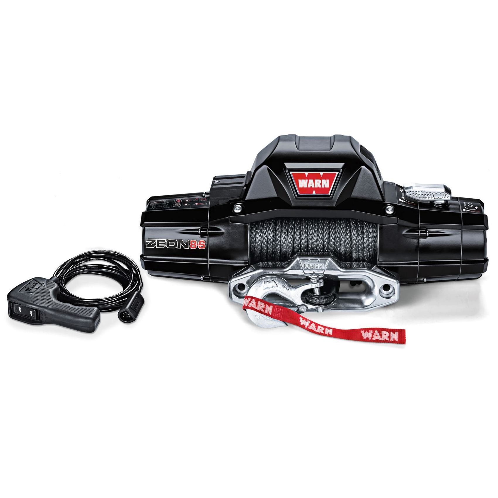 Warn® 89305 Electric - 8000 lbs., Synthetic Rope, Handheld Wired