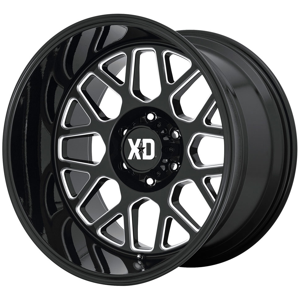 1992 GMC G3500 Aluminum Gloss Black Wheel, 20 in. x 9 in., 8