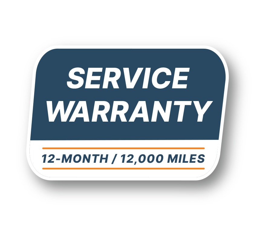 12-Month / 12,000-Mile Service Warranty