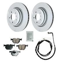 2-Wheel Set Rear Brake Disc and Pad Kit, 336 mm
