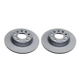 2 Rear Brake Disc, Plain Surface