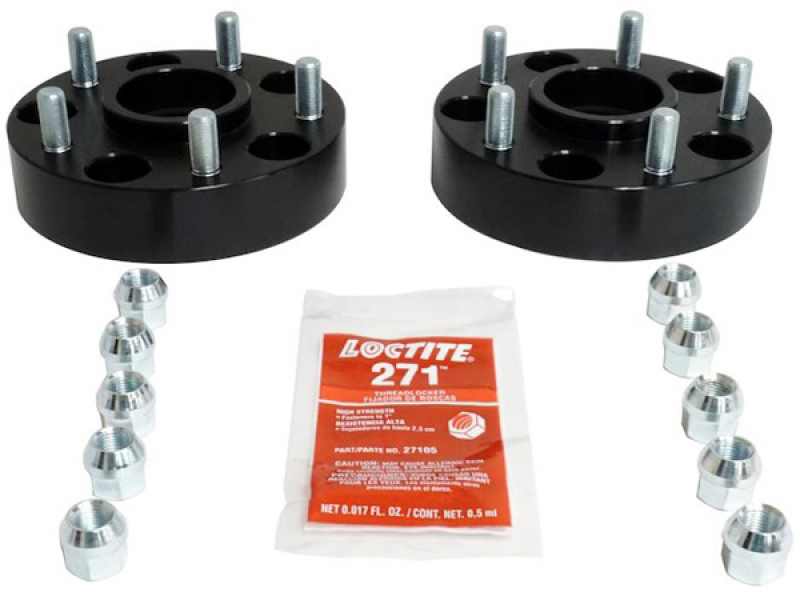 RT Off-Road® RT32013 Wheel Spacer - Anodized Black, Aluminum, Direct Fit, Set of 2