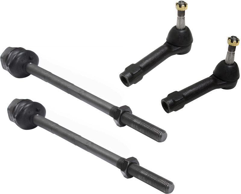 TrueDrive Front, Driver and Passenger Side, Inner and Outer Tie Rod Ends