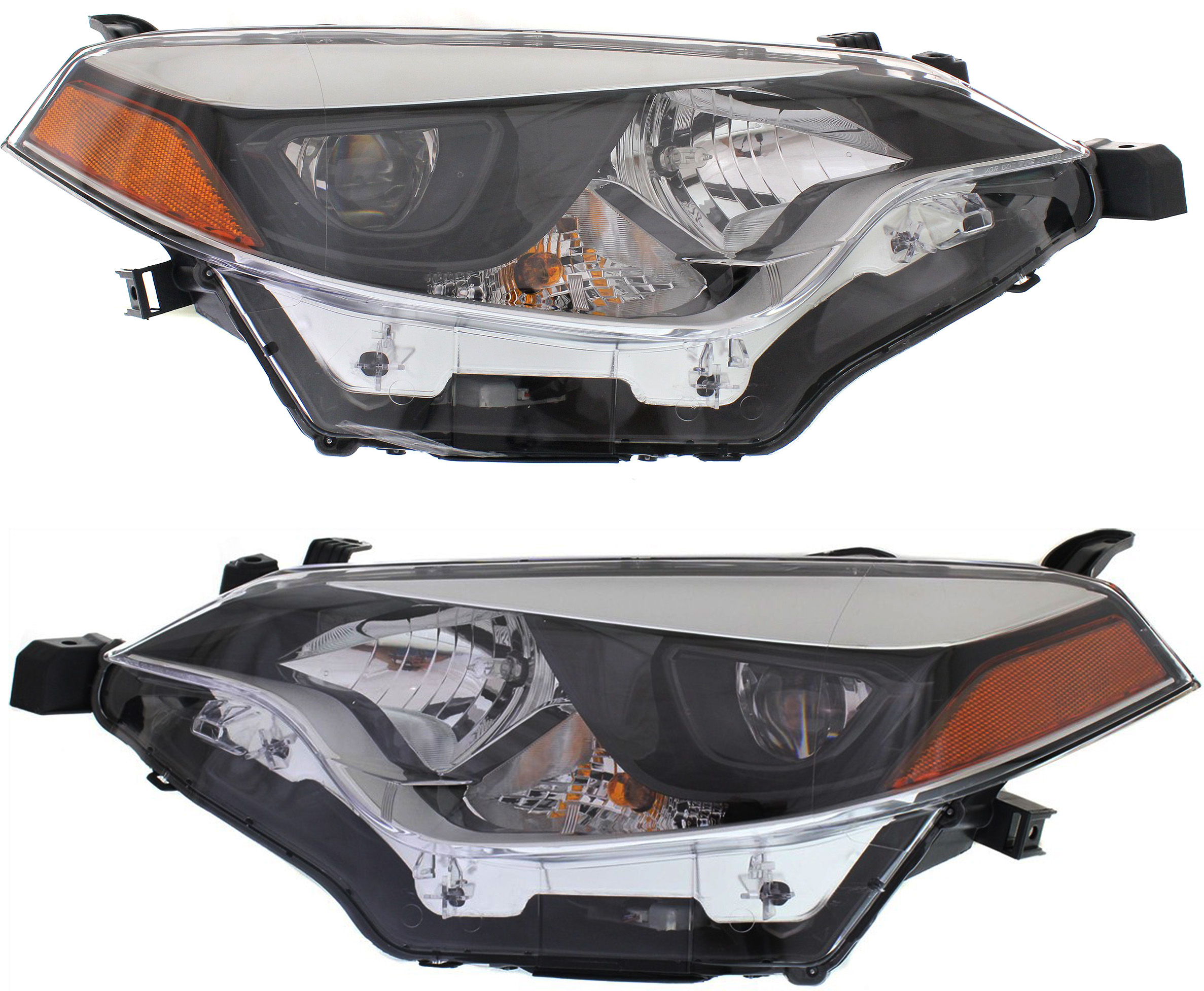 Replacement Driver and Passenger Side Headlights, with Bulbs, LED