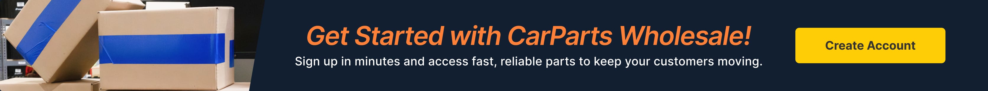 Create Account Banner