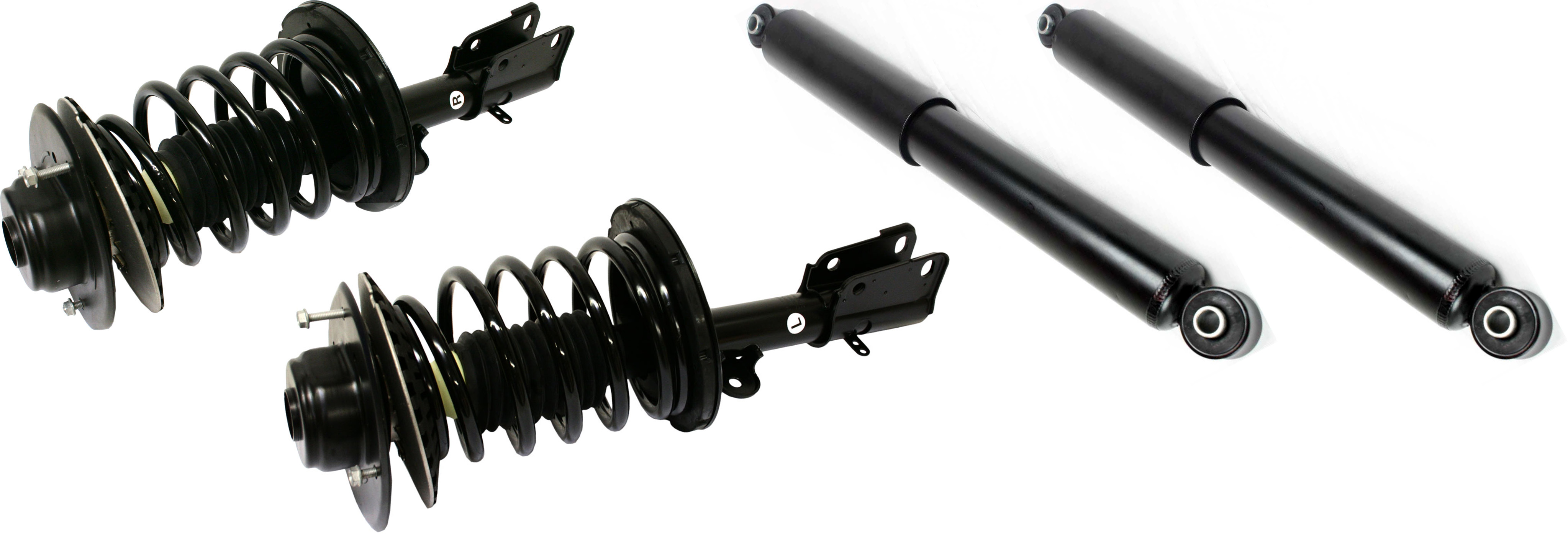 TrueDrive&reg; &ndash; 2004 Chrysler Town & Country Touring 6 Cyl 3.8L - Front and Rear, Driver and Passenger Side, Shock and Fully Loaded Strut, FWD, Without Nivomat Rear Suspension